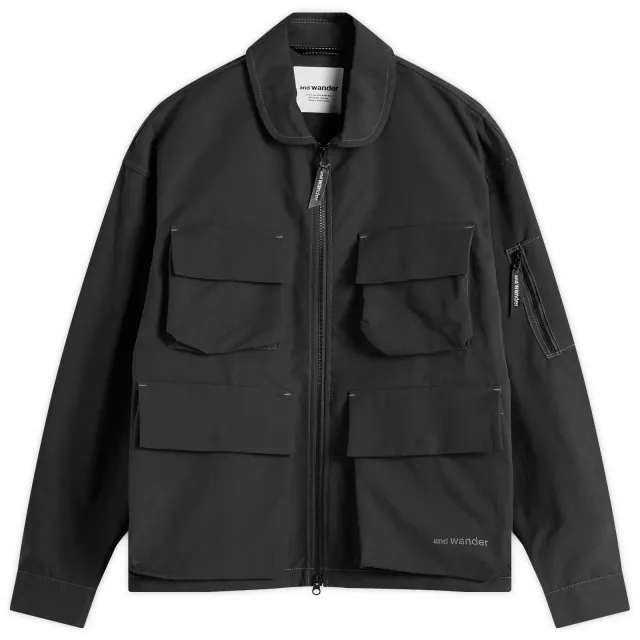 and wander Men's C/PE Twill Field Jacket Black