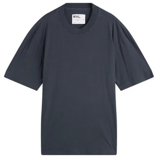 MHL by Margaret Howell Men's Simple T-Shirt Navy