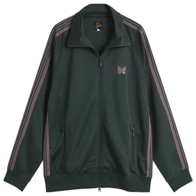 Needles Men's Poly Smooth Track Jacket Green