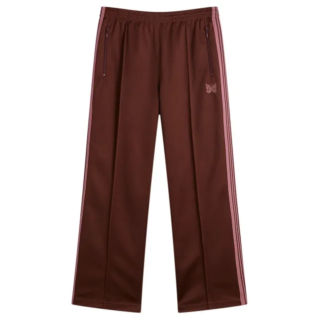 Needles Men's Poly Smooth Track Pants Brown