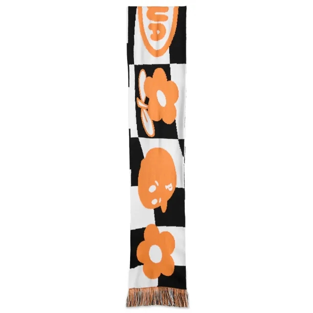 Pawa Speed Sports Men's Racing Scarf Black / White