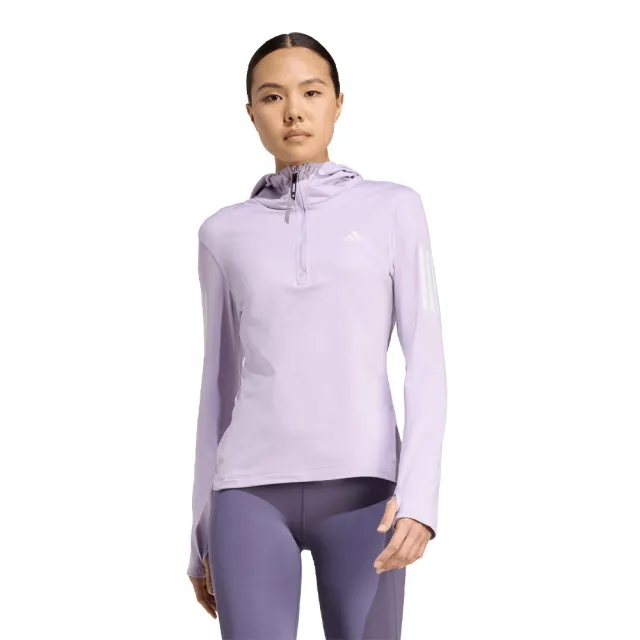 adidas Own The Run Half-Zip Hooded Women's Top - AW25
