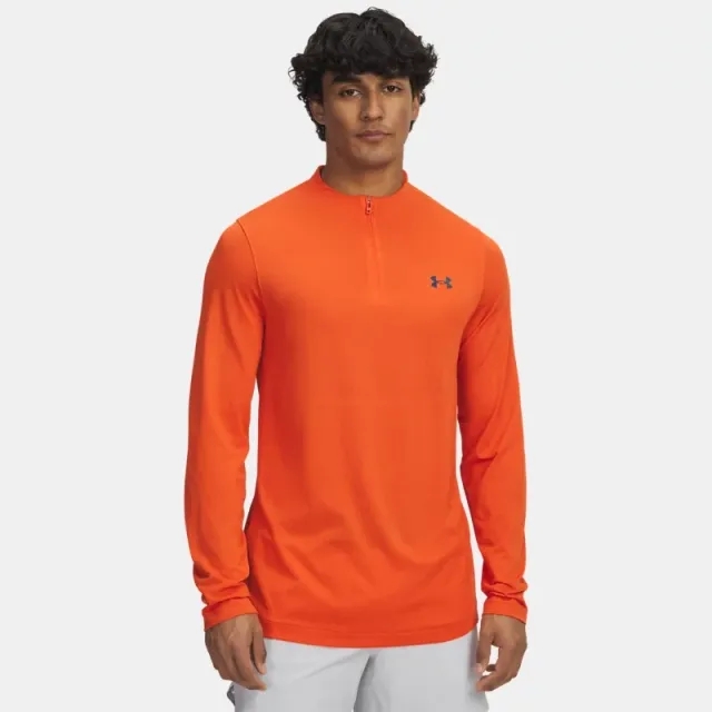 Under Armour  Vanish Elite Seamless Men's ¼ Zip Orange Base / Iridescent L