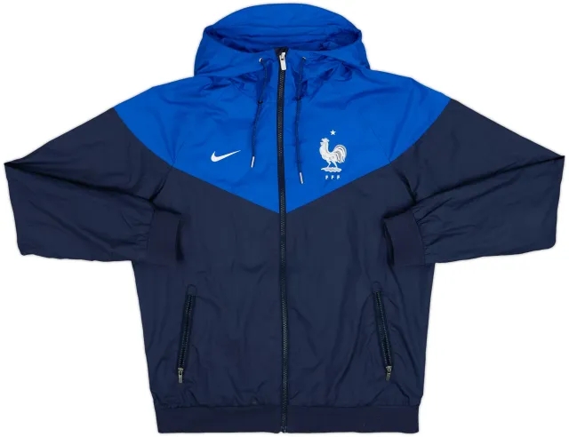 2018-19 France Nike Hooded Rain Jacket - 8/10 - (M)