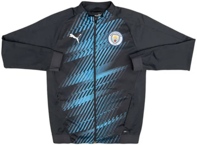 2019-20 Manchester City Puma Track Jacket - 8/10 - (L.Boys)