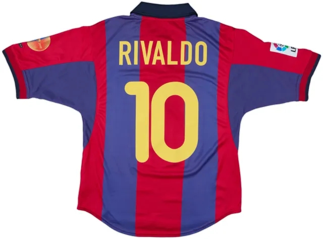 Nike Barcelona Mens SS Home Shirt 2000/01