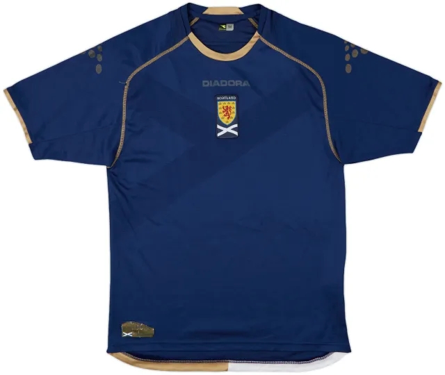Diadora Scotland Mens SS Home Shirt 2007
