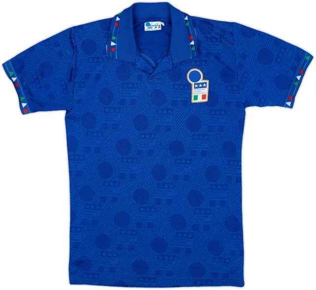 Diadora Italy Boys SS Home Shirt 1994