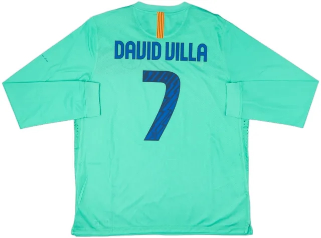 Nike Barcelona Mens LS Player Issue Away Shirt 2010/11