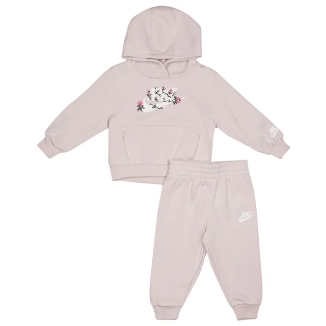 Nike Floral Embroidery Unisex Tracksuits - Purple