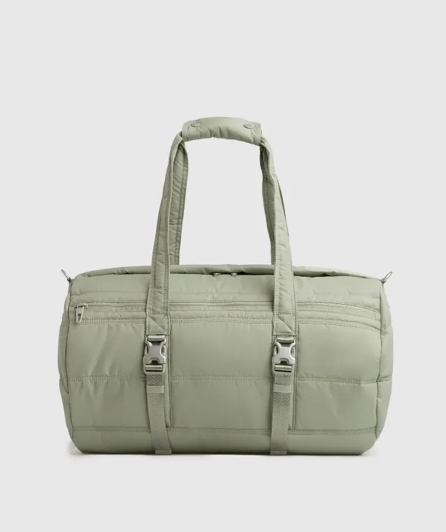  Premium Lifestyle Barrel Bag - Light Olive Green