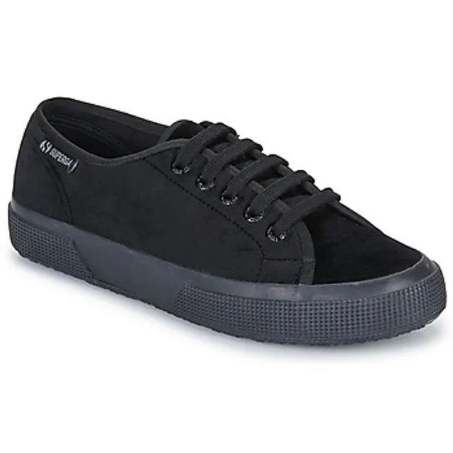 Superga  2750 VELVET  women's Shoes (Trainers) in Black