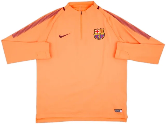2017-18 Barcelona Nike 1/4 Zip Drill Top - 7/10 - (XL)