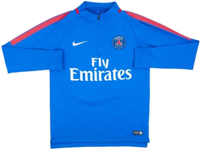 2018-19 Paris Saint-Germain Nike 1/4 Zip Drill Top - 10/10 - (M)
