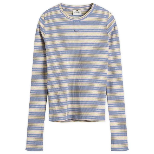 SUNDAYFRUITMARKET Women's Long Sleeve Sun Top Skyblue