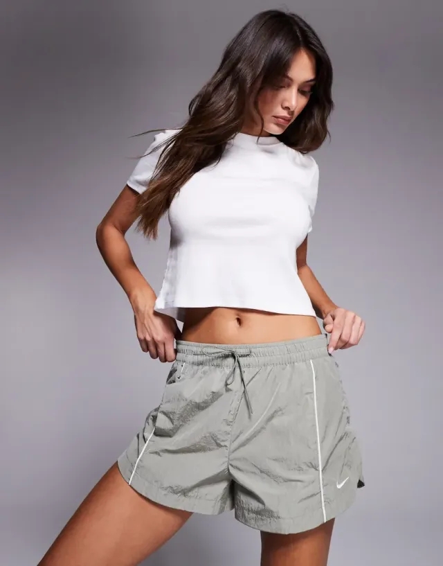 Nike Sportswear Womens Windrunner Mid Rise 2 Woven Shorts