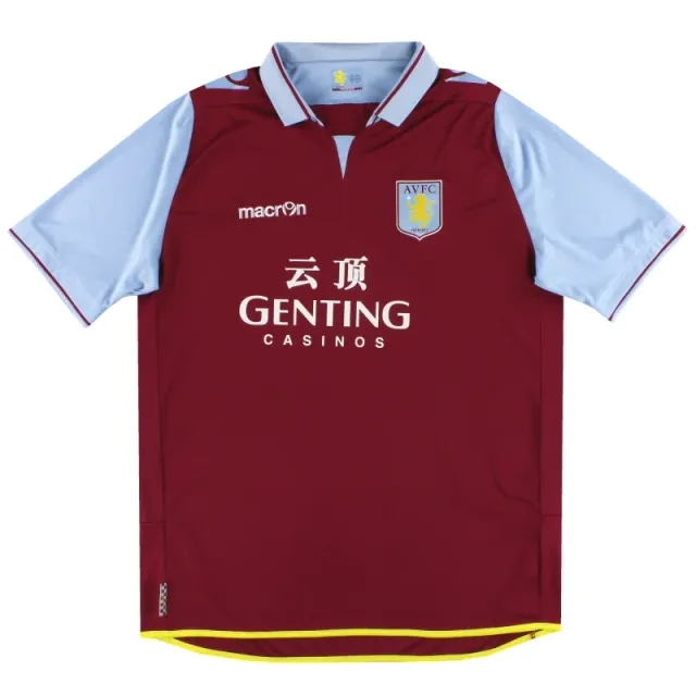 2012-13 Aston Villa Macron Home Shirt XXXL - Aston Villa / Excellent 