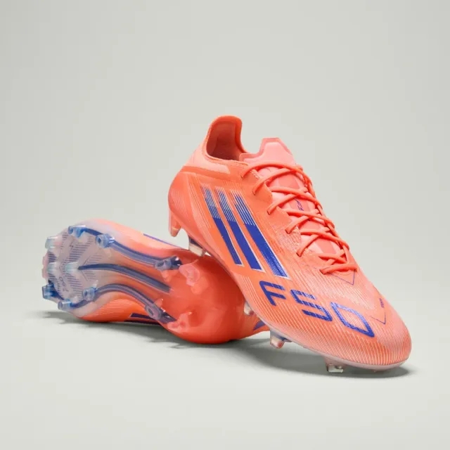 Adidas F50 Elite Fg Coral Blaze - Beam Orange/Lucid Blue/Footwear White - ['Orange']