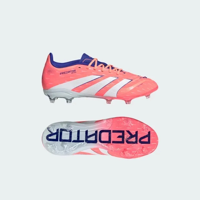 Adidas Predator Elite Fg Coral Blaze - Signal Coral/Footwear White/Beam Orange Kids - ['Orange']