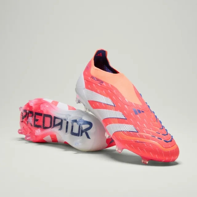 Adidas Predator Elite Laceless Fg Coral Blaze - Signal Coral/Footwear White/Beam Orange - ['Orange']