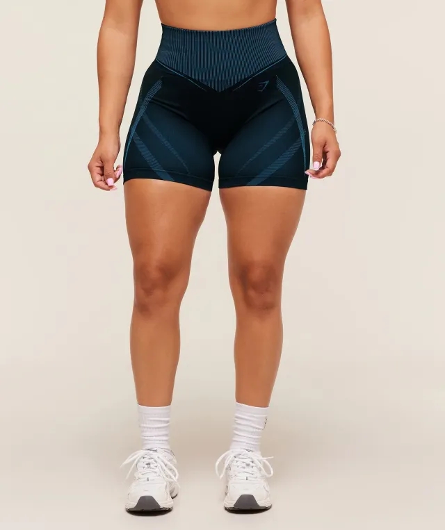  x Analis Seamless Shorts - Midnight Blue/Lats Blue
