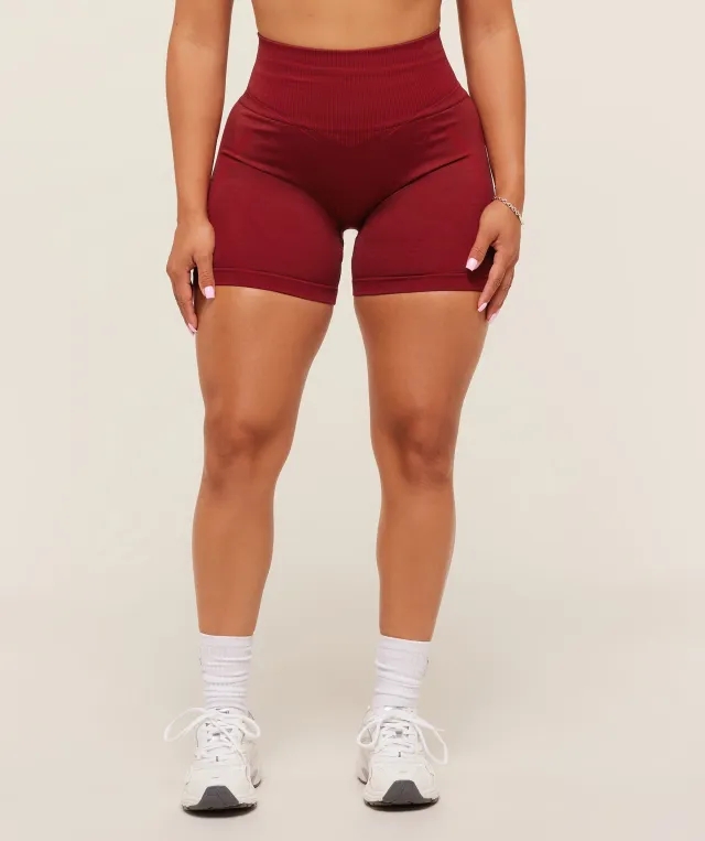  x Analis Seamless Shorts - Reps Red/Carmine Red