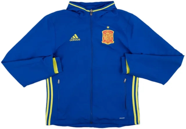 2014-15 Spain adidas Hooded Track Jacket - 5/10 - (M)