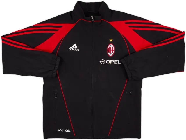 2005-06 AC Milan adidas Track Jacket - 8/10 - (M)