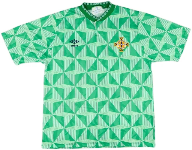 Umbro Northern Ireland Mens SS Home Shirt 1990