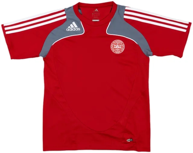 adidas Denmark Boys SS Home Shirt 2008