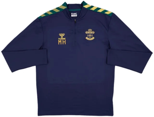 2022-23 Southampton Staff Issue Hummel 1/4 Zip Drill Top MH - 10/10 - (M)