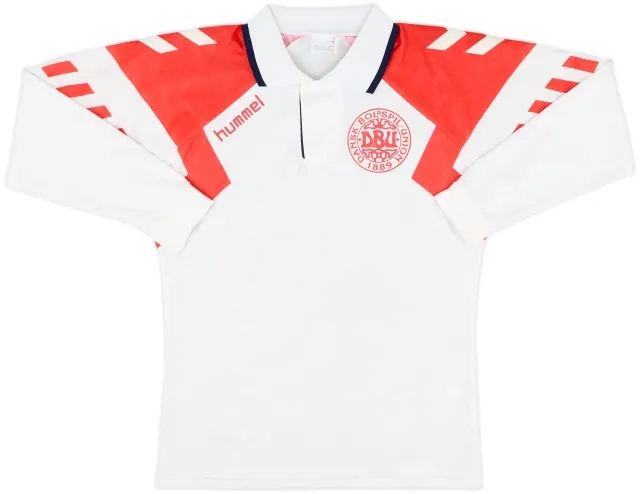 Hummel Denmark Mens LS Away Shirt 1992