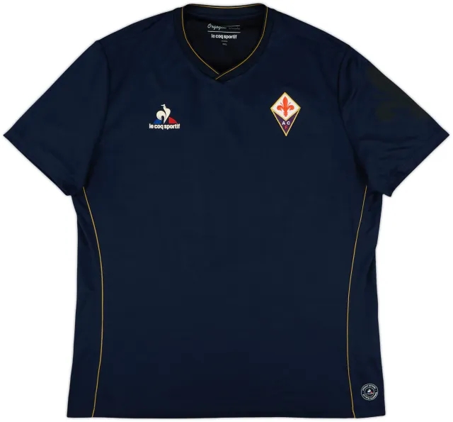 Le Coq Sportif Fiorentina Mens SS Home Shirt 2015/16