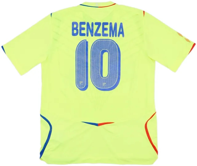 2008-09 Lyon European Shirt Benzema #10 - 4/10 - (L)