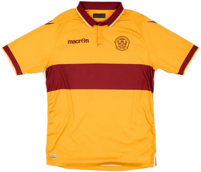 Macron Motherwell Mens SS Home Shirt 2016/17