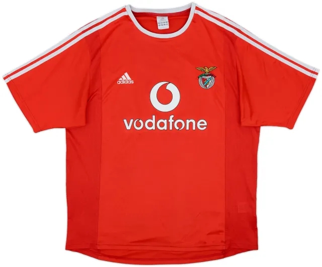 adidas Benfica Mens SS Home Shirt 2003/04