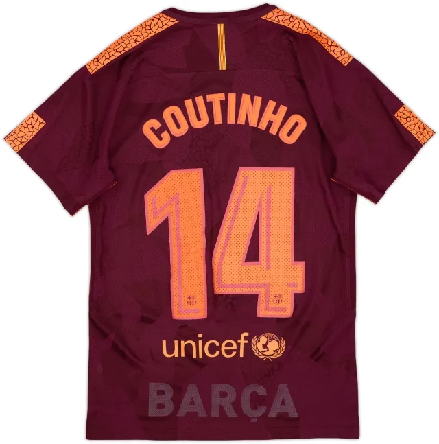 Nike Barcelona Mens SS Player Issue Third Shirt 2017/18
