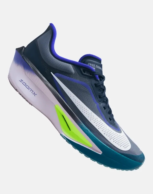 Men's Nike Zoomfly 6 Running Shoes in Black/White 
