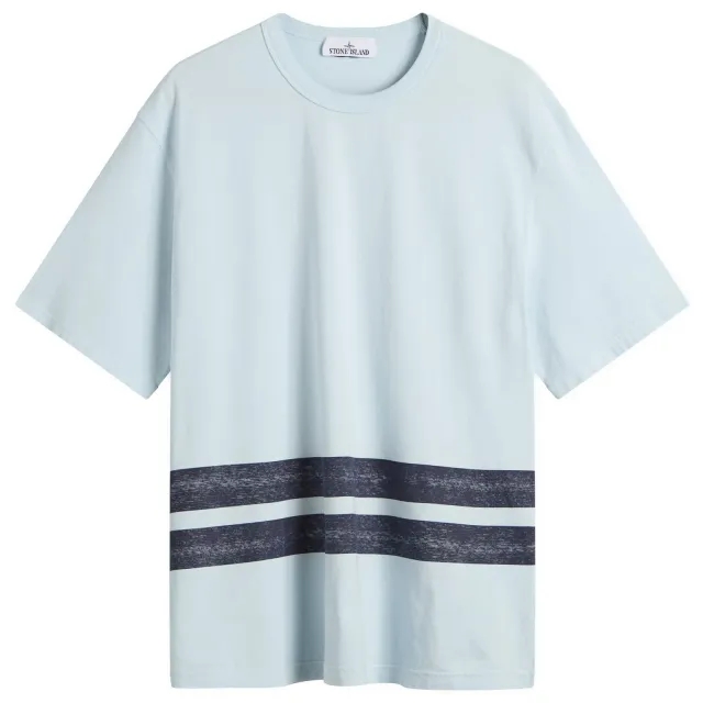 Stone Island Men's Marina Stripe T-Shirt Blue