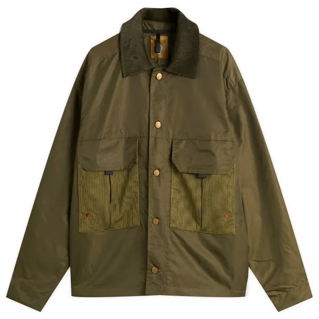 Brain Dead Men's Cropped Chore Jacket Green