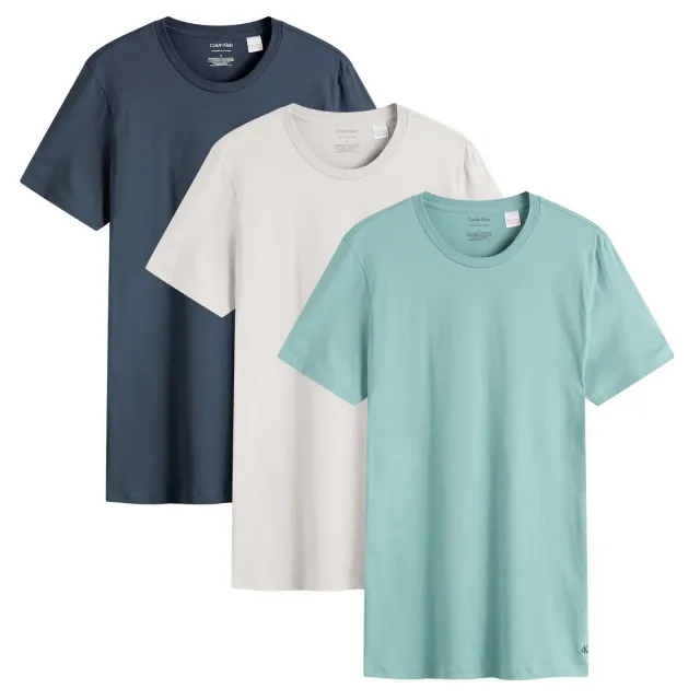 Calvin Klein Men's Crew Neck T-Shirt - 3 Pack Green