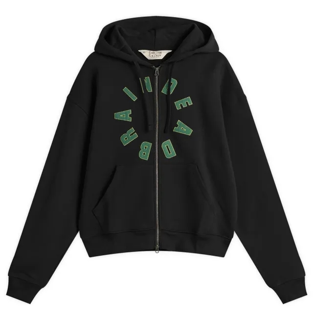 Brain Dead Men's Collegiate Zip Hoodie Black