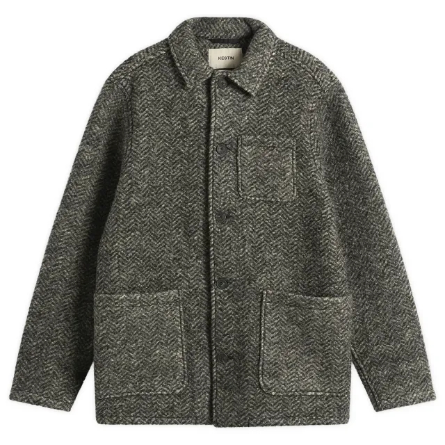 Kestin Men's Ormiston Jacket Moss Herringbone Wool