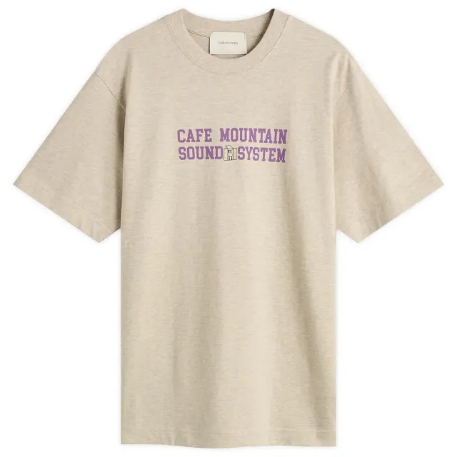 Café Mountain Men's Soundsystem T-Shirt Vintage Heather And Lupin