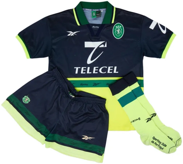 1998-99 Sporting CP Away Full Kit - 9/10 - (S)