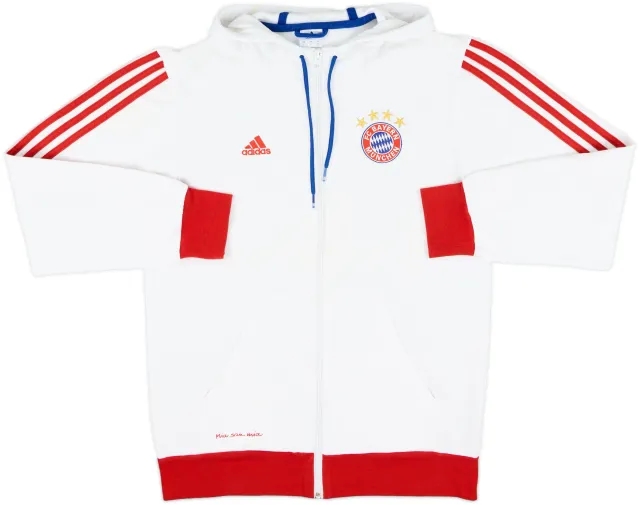 2014-15 Bayern Munich adidas Hooded Track Jacket - 7/10 - (S)