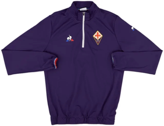 2015-16 Fiorentina Le Coq Sportif 1/4 Zip Sweat Top - 9/10 - (S)