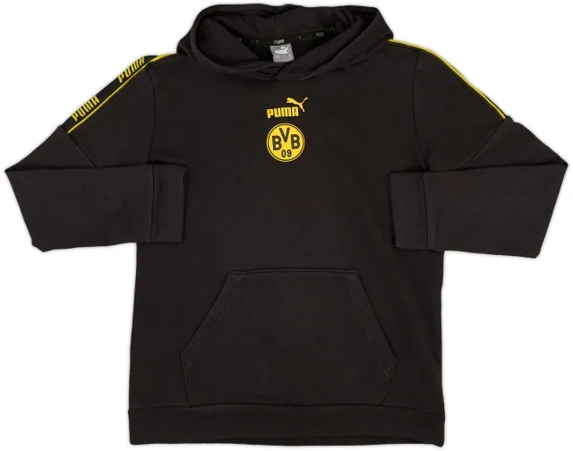 2020-21 Borussia Dortmund Puma Culture Hooded Top - 9/10 - (M.Boys)