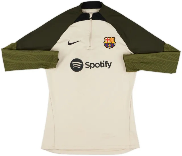 2023-24 Barcelona adidas 1/4 Zip Sweat Top - 8/10 - (S)