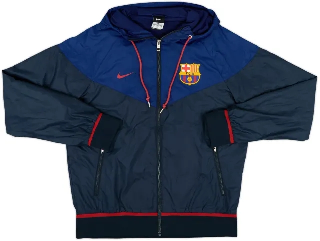 2015-16 Barcelona Nike Hooded Track Jacket - 10/10 - (M)